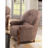 Fauteuil fixe contemporain en tissu brun Naxos