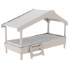 Lit enfant cabane contemporain coloris gris Forrest