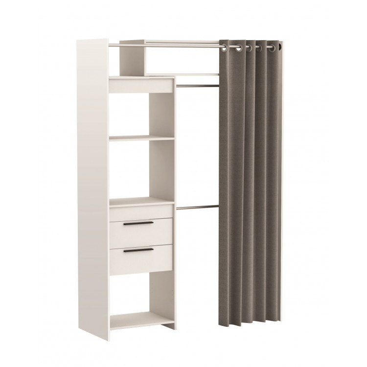 Dressing extensible contemporain coloris blanc Jordano