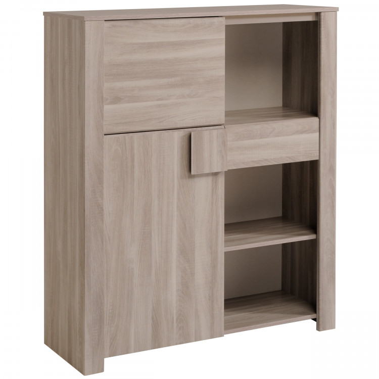 Vaisselier/argentier contemporain chêne marbré Jeremy