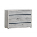 Commode contemporaine 2 tiroirs chêne clair Amandine