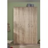 Armoire enfant contemporaine 131 cm coloris chêne Gisela