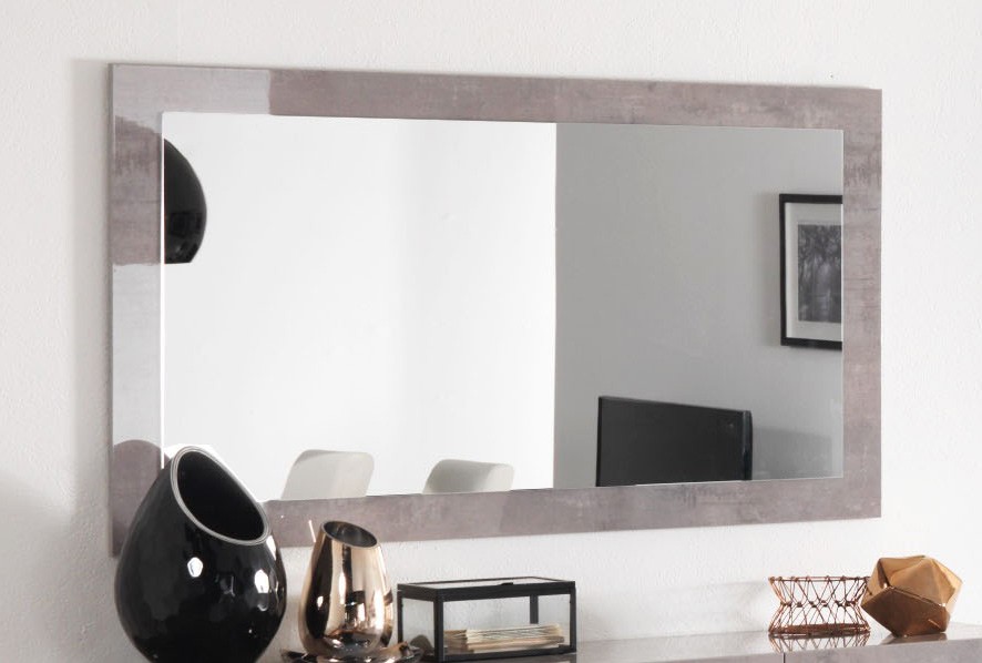 Miroir moderne laqué marbre 140 cm Odetta