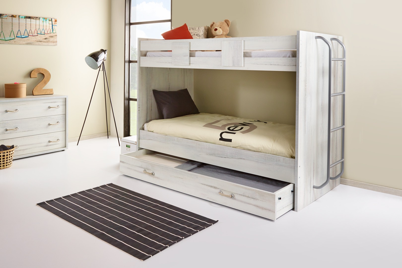 Lit Superpose Contemporain Chene Clair Oakland Matelpro