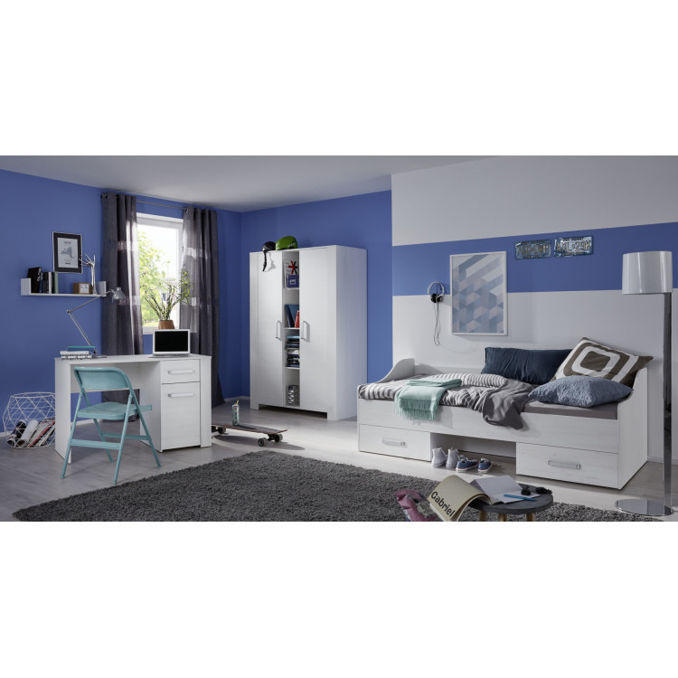 Chambre enfant contemporaine en pin blanc Marinette