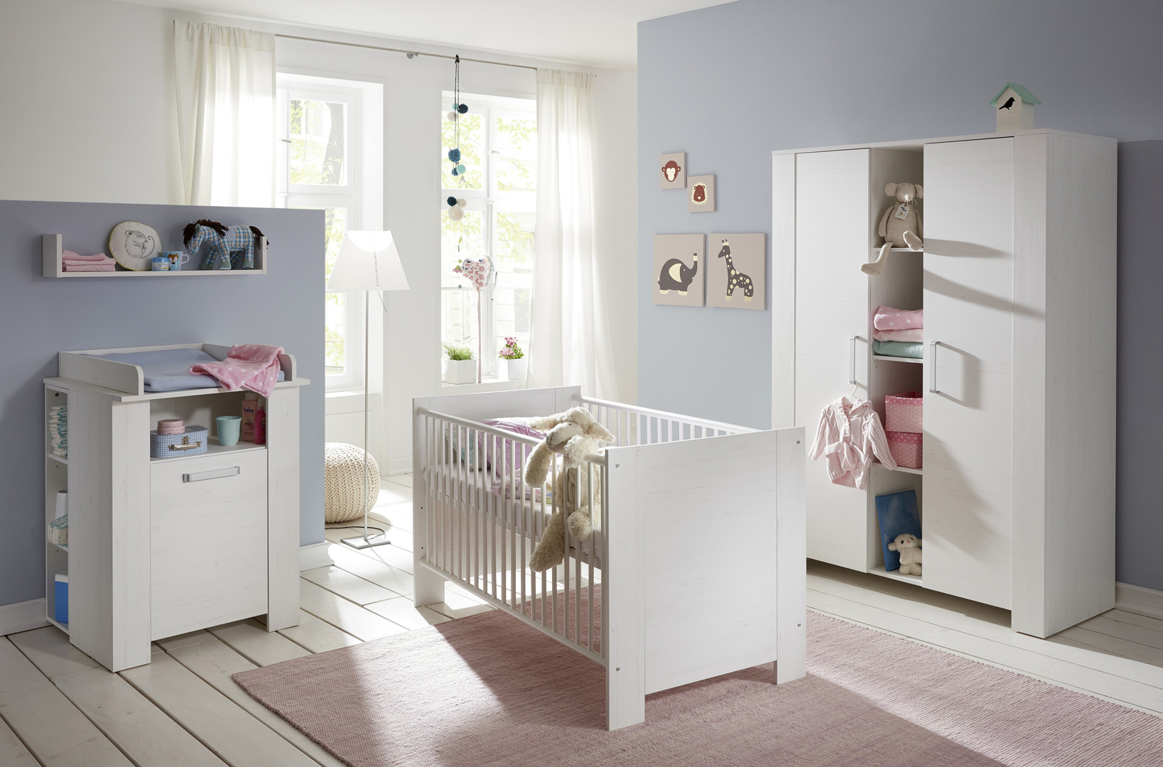 Chambre Bebe Contemporaine En Pin Blanc Marinette Chambre Bebe Contemporaine En Pin Blanc Marinette