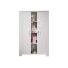 Armoire enfant contemporaine 130 cm en pin blanc Marinette