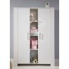 Armoire enfant contemporaine 130 cm en pin blanc Marinette