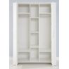 Armoire enfant contemporaine 130 cm en pin blanc Marinette