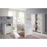 Armoire enfant contemporaine 130 cm en pin blanc Marinette