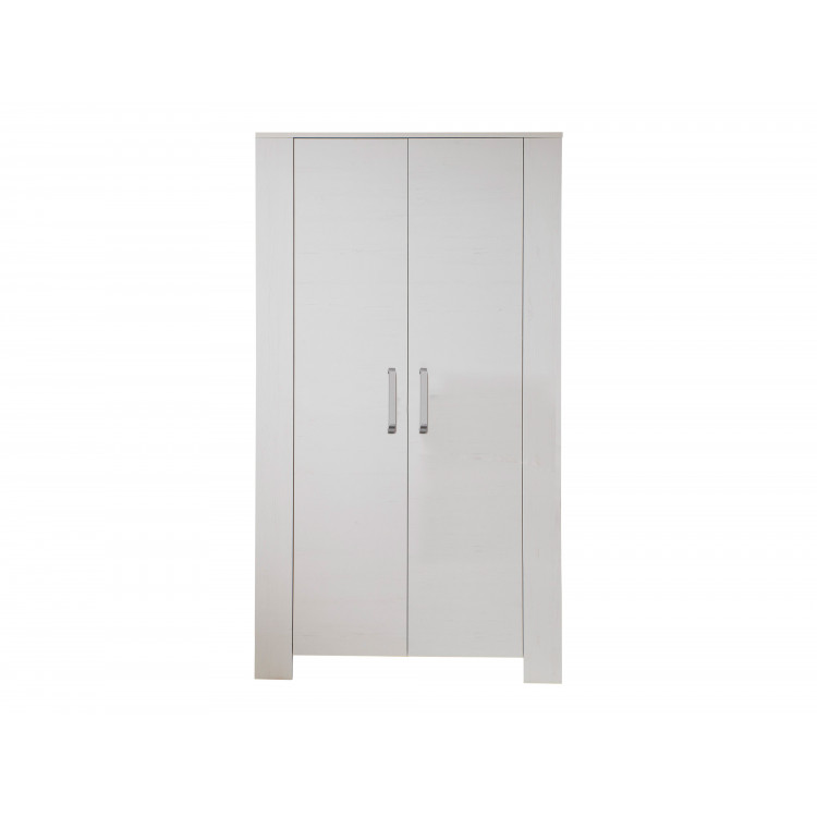 Armoire enfant contemporaine 104 cm en pin blanc Marinette