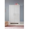 Armoire enfant contemporaine 104 cm en pin blanc Marinette