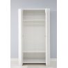Armoire enfant contemporaine 104 cm en pin blanc Marinette