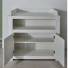 Commode à langer contemporaine en pin blanc Deborah