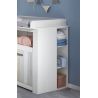 Commode à langer contemporaine en pin blanc Deborah