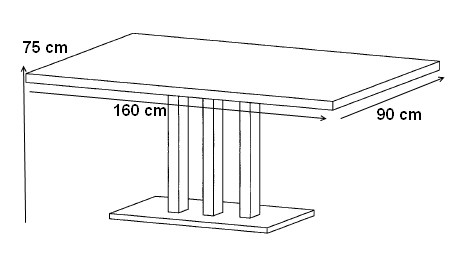 Table de salle à manger design laquée blanche Plaza | Matelpro