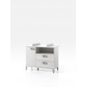Commode à langer contemporaine coloris chêne blanchi Yalta