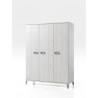 Armoire enfant contemporaine 150 cm coloris chêne blanchi Yalta