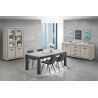 Buffet/bahut contemporain coloris chêne clair Freddy