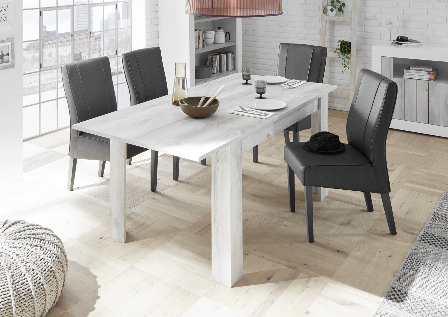 Table De Salle A Manger Fly Très belle table industrielle de salle à manger pied fonte