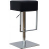 Tabouret de bar design en PU noir Matisse