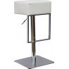 Tabouret de bar design en PU blanc Matisse