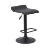 Tabouret de bar design en PU noir (lot de 2) Lover