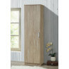 Armoire contemporaine en bois coloris chêne clair 1 porte Océane I