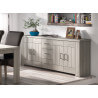 Buffet/bahut contemporain gris clair Elisa