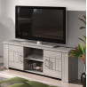 Meuble TV contemporain gris clair Elisa