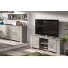 Meuble TV contemporain gris clair Elisa