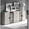 Buffet/bahut contemporain gris clair Mirella