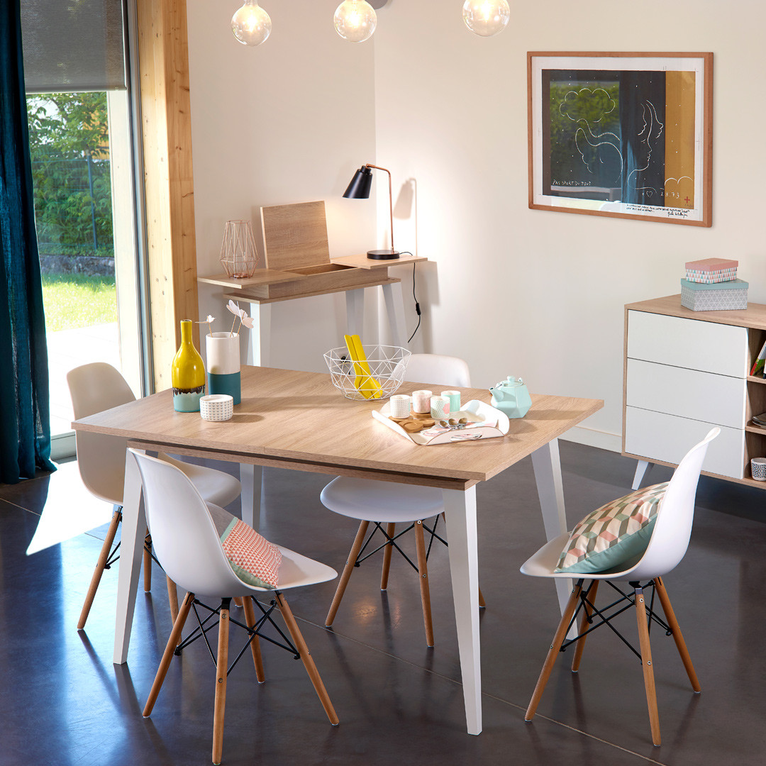 Table de salle à manger extensible scandinave Frida | Matelpro