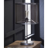 Lampe de table vintage en métal gris Manon