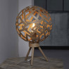 Lampe de table vintage en métal brun rouillé Ø 30 cm Jasmine