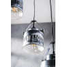 Suspension industrielle en métal gris 5 x Ø 31 cm Luna