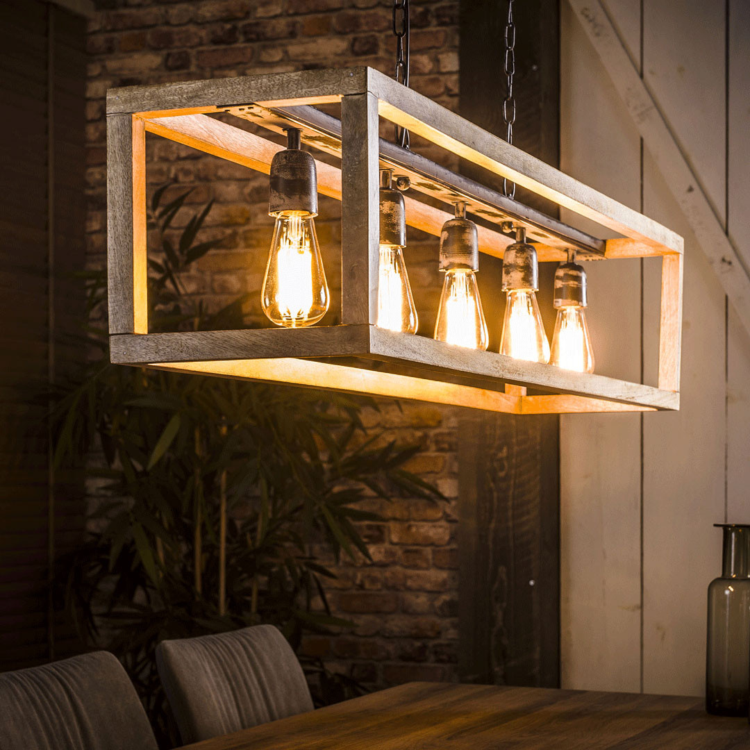 Lustre en promo bois