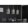 Suspension design en métal 3 lampes en verre Charlie