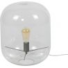 Lampe de table design en verre transparent Eloïse