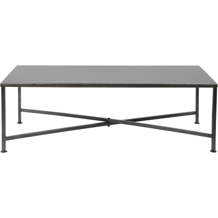 Table basse design en acier noir Flore