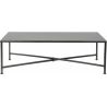 Table basse design en acier noir Flore