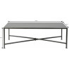Table basse design en acier noir Flore