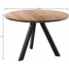 Table de salle à manger contemporaine ronde en bois massif Maud I