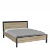 Lit adulte contemporain chêne/anthracite Timeo