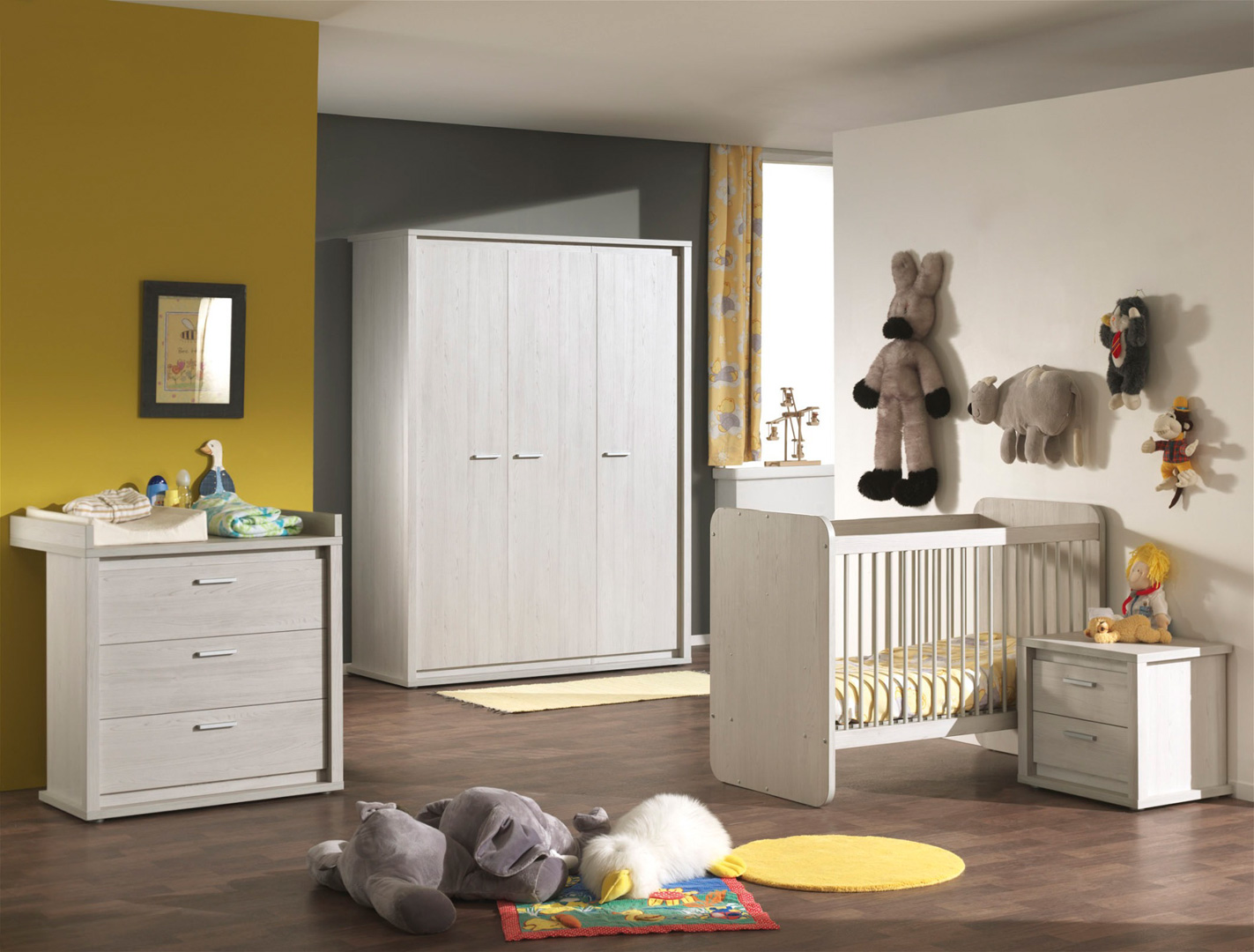 Chambre Bebe Contemporaine Chene Gris Noa Ii Matelpro