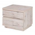 Chevet contemporain chêne wellington (lot de 2) Giverny