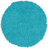 Tapis rond pour chambre uni bleu clair Hollywood