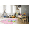 Tapis pour chambre de fille doux multicolore Butterfly