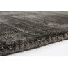 Tapis effet vintage anthracite en viscose tissé main Kruger