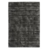 Tapis effet vintage anthracite en viscose tissé main Kruger